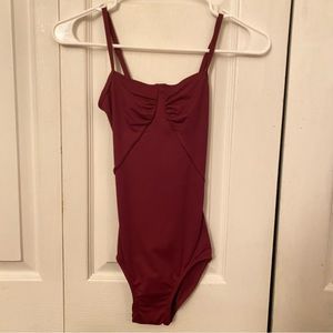 Body Wrappers Red Camisole Leotard